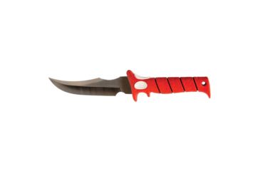 Image of Bubba Blade Fixed Hunting 7in Knife, Carbon Stainless Steel Blade, Red Handle BB1-WD