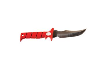 Image of Bubba Blade Fixed Hunting 7in Knife, Carbon Stainless Steel Blade, Red Handle BB1-WD