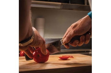 Image of Bubba Blade Nakiri Kitchen Knife, 6.5in, Stainless Steel, G10 Handle, 1151297