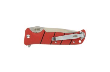 Image of Bubba Blade Sculpin 4in Pocket Knife, Carbon Stainless Steel Blade, Red Handle BB-CL-FK