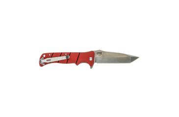 Image of Bubba Blade Sculpin 4in Pocket Knife, Carbon Stainless Steel Blade, Red Handle BB-CL-FK