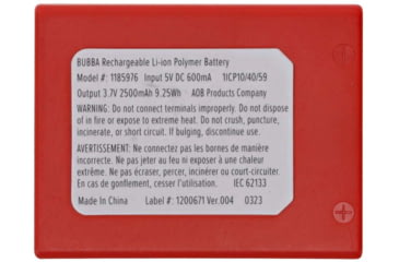 Image of Bubba Blade Smart Fish Scale Rechargeable Battery, Red, 1185976