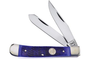 Image of Buck Creek Trapper Pick Bone Folding Knife,German Steel,Standard Edge,Clip and Spey,Mirror Polish BUC254BLPB