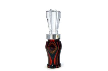 Image of Buck Gardner Diamondwood Honker Hammer Call, Red Diamondwood/Clear, DWP-HHL-RD/CCH
