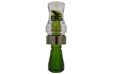 Image of Buck Gardner Double Cross Short Barrel Double Reed, Polycarbonate, Clear/Camo Green DN3PC-C/CG