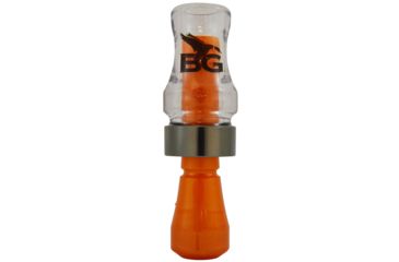 Image of Buck Gardner Double Cross Short Barrel Double Reed, Polycarbonate, Clear/Orange Pearl DN3PC-C/OP