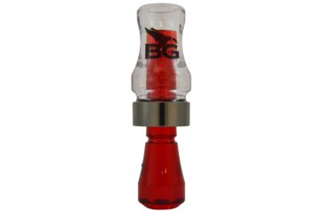 Image of Buck Gardner Double Cross Short Barrel Double Reed, Polycarbonate, Clear/Red Translucent DN3PC-C/RT
