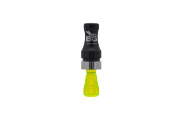 Image of Buck Gardner Double Nasty SpitTech Double Reed, Polycarbonate, Black Pearl/Fluorescent Green DNP-BP/FG
