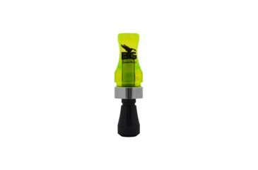 Image of Buck Gardner Double Nasty SpitTech Double Reed, Polycarbonate, Fluorescent Green/Black Pearl DNP-FG/BP