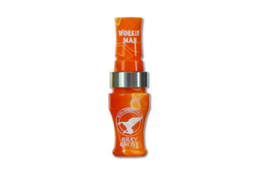 Image of Buck Gardner Grey Ghost Canada Goose Call, Acrylic, Orange Pearl/White GG-SWOPW