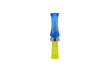 Image of Buck Gardner Mallard Magic, Cajun-Style Double Reed, Blue/Fluorescent Green MMG-BLU/FG