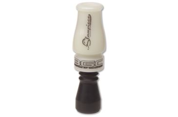 Image of Buck Gardner Slampiece Single Reed, Acrylic, Ivory/Black Pearl SP-IV/BP-SB