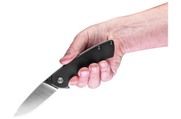 Image of Buck Knives 040 Onset Folding Knife, 3 3/8in, S45VN, Drop Point, Stainless, Black, 4.78, 0040BKS