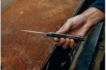 Image of Buck Knives 040 Onset Folding Knife, 3 3/8in, S45VN, Drop Point, Stainless, Black, 4.78, 0040BKS