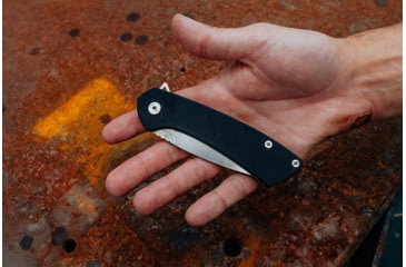 Image of Buck Knives 040 Onset Folding Knife, 3 3/8in, S45VN, Drop Point, Stainless, Black, 4.78, 0040BKS