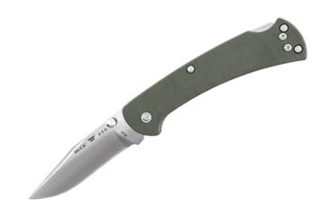 Image of Buck Knives 112 Slim Pro Folding Knife, 3in, S30V Vanadium, Olive Drab Green Micarta/G10 Handle 0112ODS6