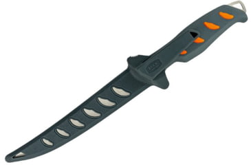 Image of Buck Knives 144 Hookset Fixed Blade Knives, 6in, 5Cr15MoV Steel, Straight, Fillet Shape, Orange/Gray Freshwater, Nylon Handle, 0144ORSB/13269