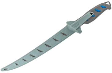 Image of Buck Knives 147 Hookset Fixed Blade Knives, 9in, 5Cr15MoV Steel, Straight, Fillet Shape, Blue/Gray Saltwater, Nylon Handle, 0147BLSB/13275