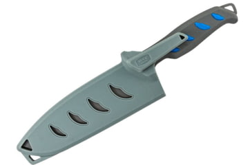 Image of Buck Knives 150 Hookset Fixed Blade Knives, 6.35in, 5Cr15MoV Steel, Straight, Cleaver Shape, Blue/Gray Saltwater, Nylon Handle, 0150BLSB/13281