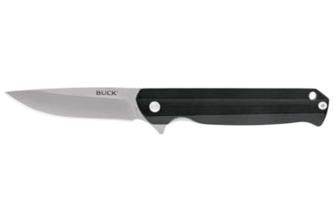 Image of Buck Knives 251 Langford Knife, 3.375in, 7Cr Stainless Steel, Straight, G10, Satin, Black, 0251BKSB/13042