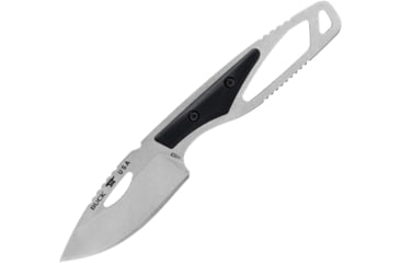 Image of Buck Knives 630 Paklite 2.0 Hide Fixed Blade Knife, 2.75in, 6.75in Overall, Stonewash 420HC Stainless Blade, Drop Point Blade, Black GFN Handle, Black Polypropylene Belt Sheath, 13496