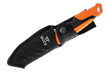Image of Buck Knives 656 Pursuit Pro Large Knife, 4.5in S35VN Satin Drop Point, Versaflex Orange/Black Handle, 12751