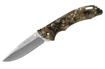 Image of Buck Knives Bantam BHW Folding Knife, 3.63 in, 420HC Stainless Steel, Drop Point Blade, Injection Molded, Mossy Oak Country Camo, 0286CMS24B/10317