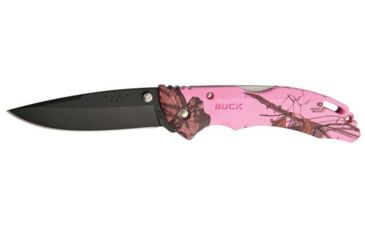 Image of Buck Knives BHW Bantam Pink Camo Folding Knife,3.5in,420HC Steel,Drop Point,Pink Camo,ETP Handle, BU10593
