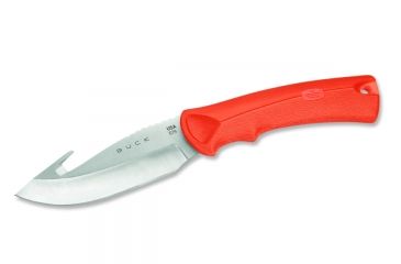 Image of Buck Knives BuckLite MAX Large Fixed Blade Knife, Guthook Blade, Orange Handle 0679ORG