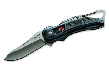 Image of Buck Knives FlashPoint LE Folding Knife, Non Serrated, Black/Titanium Handle 0770BKS1