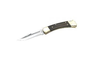 Image of Buck Knives Folding Hunter Knife, 3.75 in, 420HC, Ebony, Wood/Gold, 0110BRSB/9210