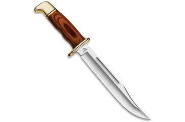 Image of Buck Knives General, Cocobolo Handle, Plain, Leather Sheath, NO 120BRS