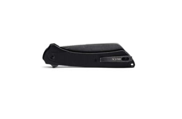Image of Buck Knives 263 HiLine XL SW Folding Knife, 3.75in Blade, 5.13 in Closed, D2 Tool Steel, Black Stonewash Cleaver Blade, Black Canvas Micarta Handle w/ Aluminum Bolsters, 0263BKS1B/13553