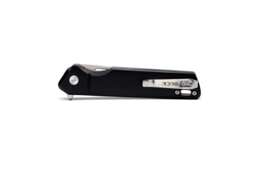 Image of Buck Knives 239 Infusion Assisted Opening Folding Knife, 4.63 in Closed, 3.25 in, 7Cr17MoV, Satin Drop Point Blade, Aluminum, Black Anodized Handle, 0239BKS1B/13549