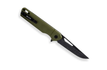 Image of Buck Knives Infusion Linerlock Assisted Opening Folding Knife, 3.25 in, Stainless Steel, Modified Tanto, G10, OD Green, 0239GRSB/13541