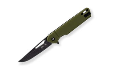Image of Buck Knives Infusion Linerlock Assisted Opening Folding Knife, 3.25 in, Stainless Steel, Modified Tanto, G10, OD Green, 0239GRSB/13541