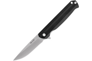 Image of Buck Knives 251 Langford Knife, 3.375in, 7Cr Stainless Steel, Straight, G10, Satin, Black, 0251BKSB/13042