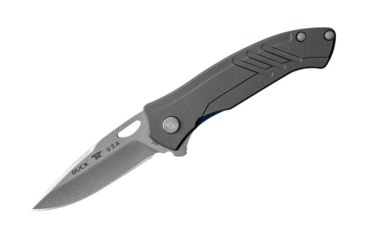 Image of Buck Knives Momentum Folding Knife, 3.125in, S30V steel, Tungsten  Cerakote Coated 6061-T6 Aluminum Handle 0294GYS2