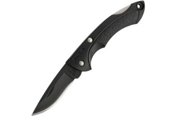 Image of Buck Knives Nano Bantam Black Folding Knife,1.75in,420HC Steel,Black,ETP Handle BU10580