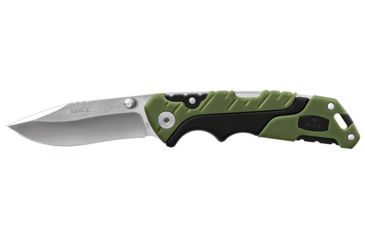 Image of Buck Knives Pursuit Folding Knife, Green/Black Handle, Small 0661GRS