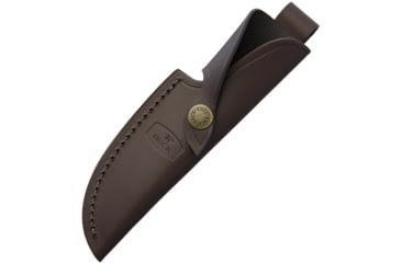 Image of Buck Knives Sheath for BU191 Brown Leather, Fits Most 9in Fixed Blades, Made To Fit Bu191 Zipper Guthook, Brown Leather Sheath, 2055