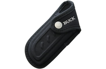 Image of Buck Knives Sheath for BU397 Polyester, Fits Most 6in Closed Folding Knife, Made To Fit Bu397 Omni Hunter Lockback, Black Polyester Sheath, 3072