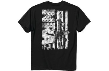 Image of Buck Wear T-shirt ''nra Grit'' S-sleeve Black Med