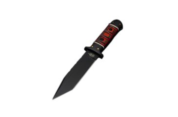 Image of BucknBear Tactical Tanto Hunter with G10 Handle, Black, Red, BNB48830B