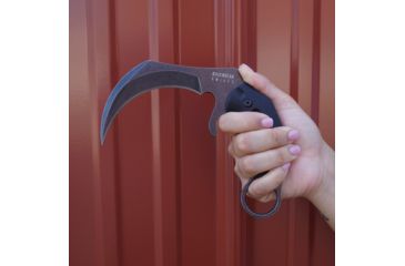 Image of BucknBear Velociraptor Claw Karambit with G10 Handle, Black, Black, BNB1066KAB