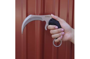 Image of BucknBear Velociraptor Claw Karambit with G10 Handle, Black, Silver, BNB1066KAS