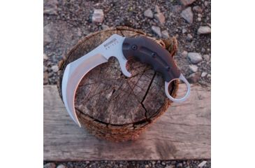Image of BucknBear Velociraptor Claw Karambit with G10 Handle, Black, Silver, BNB1066KAS