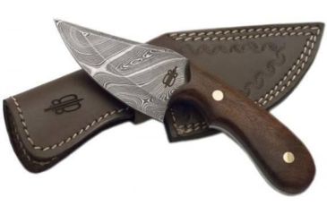 Image of BucknBear Wild Skinner with Walnut Wood Handle, Silver, Wood, BNB134660