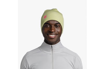 Image of Buff CrossKnit Beanie, Solid Sheen Yellow, 132891.109.10.00