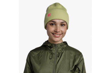 Image of Buff CrossKnit Beanie, Solid Sheen Yellow, 132891.109.10.00